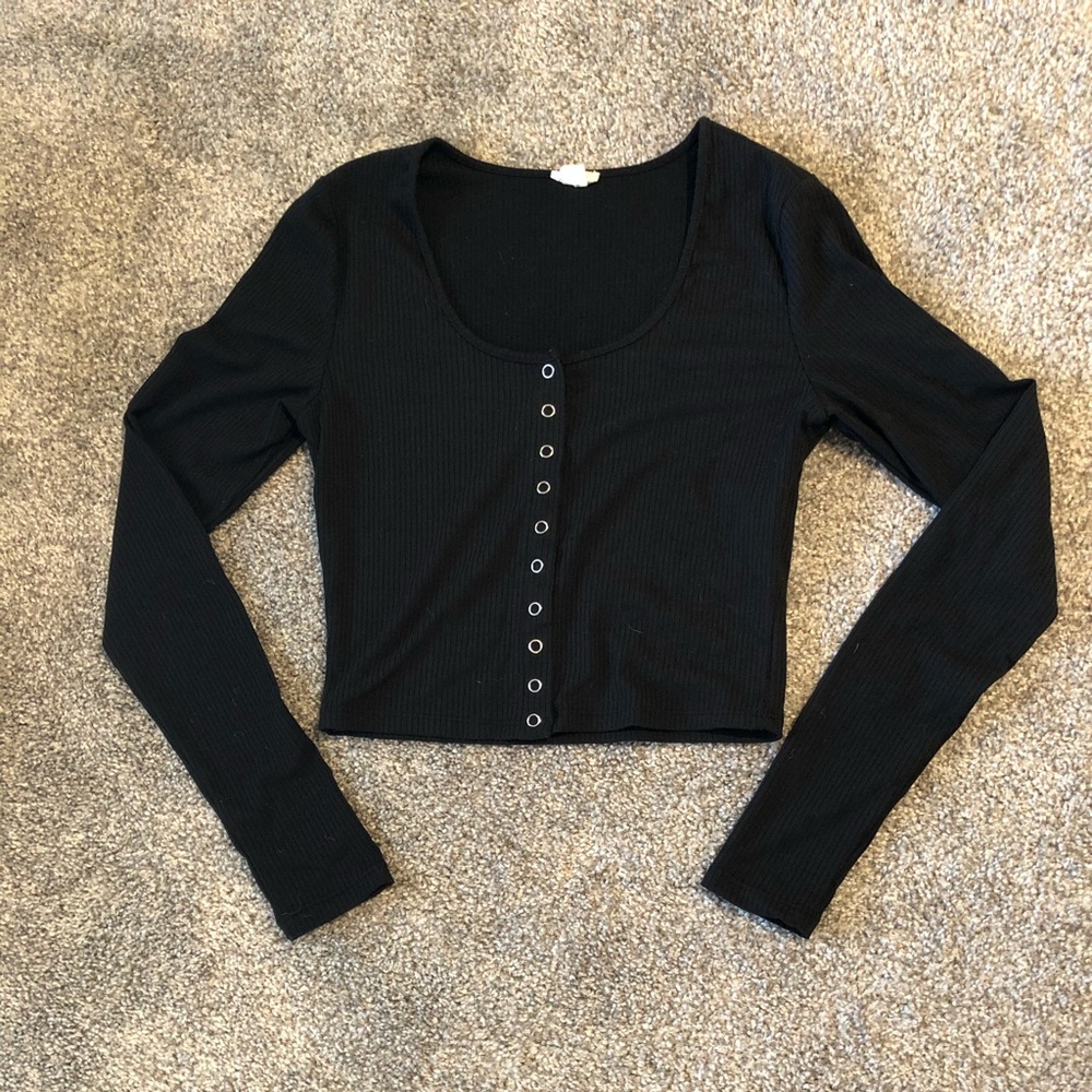 Black crop top
